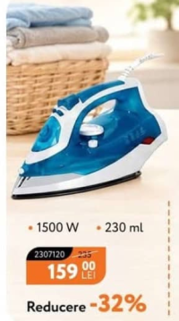 NANU Fier de călcat cu abur 1500 W 230 ml