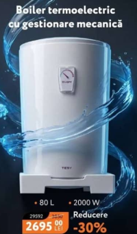 TESY Boiler termoelectric 80 L 2000 W