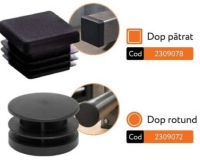 Dop din plastic pentru țeavă profilată