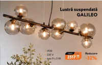 Lustră suspendată GALILEO max 9 x 5 W