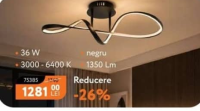 VIVALUX Candelabru LED 36 W 3000-6400 K 1350 Lm negru
