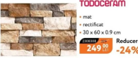 TODOCerAM Faianță porțelanată mat rectificat 30 x 60 x 0.9 cm