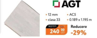 AGT Parchet laminat 12 mm clasa 33 0.189 x 1.195 m