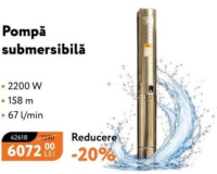 Pompă submersibilă 2200 W 158 m 67 l/min