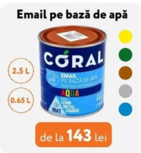 Coral Email pe bază de apă 2.5L/0.65L