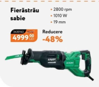 HiKOKI Fierăstrău sabie 1010W 19mm