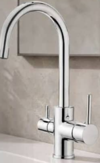 Baterie pentru chiuvetă cu pipă "U" crom