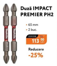 Makita Duză IMPACT PREMIER PH2 65 mm 2 buc.