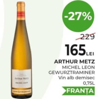 ARTHUR METZ MICHEL LEON GEWURZTRAMINER Vin alb demisec 0.75L