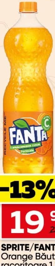 SPRITE/FANTA Orange Băutură racoritoare 1.25L