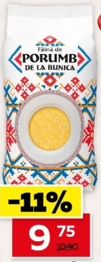 De la Bunica Făină de porumb 900g