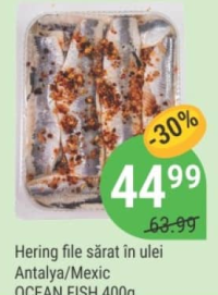 OCEAN FISH Hering file sărat în ulei Antalya/Mexic 400g