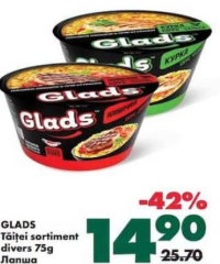 GLADS Tăiței sortiment divers 75g
