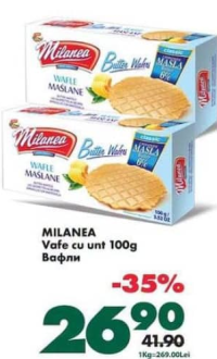 MILANEA Vafe cu unt 100g