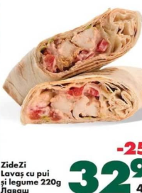ZideZi Lavaș cu pui și legume 220g