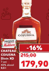 Chateau Cojusna Divin XO 7 ani 40% alcool 0.5 l