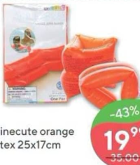 Minecute orange Intex 25x17cm