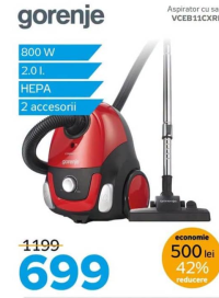 Gorenje Aspirator cu sac VCEB11CXRII