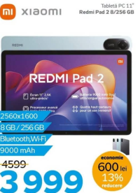 Xiaomi Redmi Pad 2 8/256 GB Tabletă PC 11"
