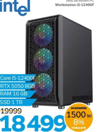 intel Bloc de sistem PC Workstation i5-12400F