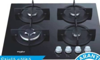 Whirlpool Plită încorporabilă GOR625/NB1 Sticlă călită, Fontă, Aprindere electrică, Siguranță de gaz