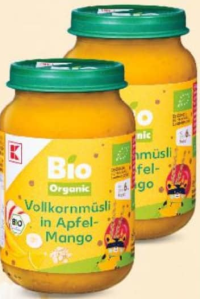 K-BIO Preparat eco cu piure de fructe cereale de la 6 luni 190 g