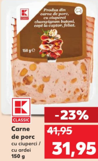 K-Classic Carne de porc cu ciuperci / cu ardei 150 g