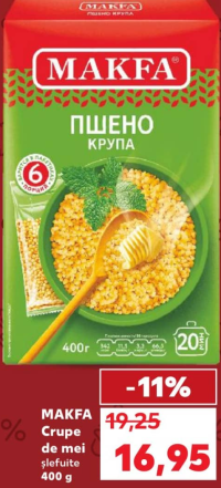 Makfa Crupe de mei slefuite 400g