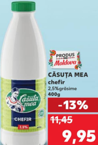 CĂSUȚA MEA chefir 2,5% grăsime 400g
