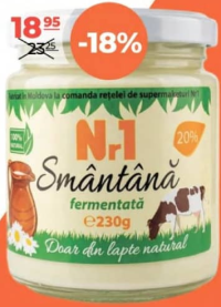 Nr.1 Smântână fermentată 20% 230g