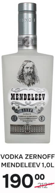 Zernoff Vodka Mendeleev 1.0L