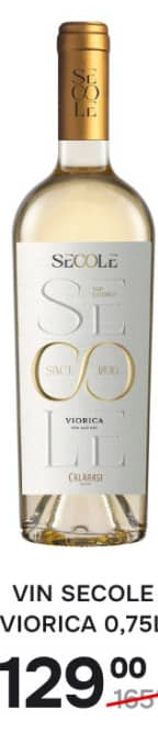 Vin Secole Viorica 0,75L