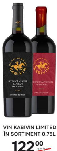 Vin Kabivin Limited în sortiment 0,75L
