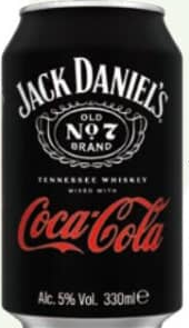 Jack Daniel's & Coca-Cola Băutură premixată c/m 0,33L