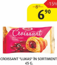 Croissant "Lukas" în sortiment, 45 g