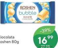 Roshen ciocolată Bubble White 80g