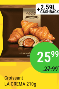 La Crema Croissant cu caramel 210g