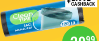 CLEAN TIME Saci menaj 120L/10buc
