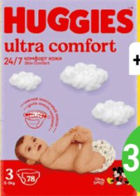 HUGGIES Scutece Ultra Comfort Mega 78buc