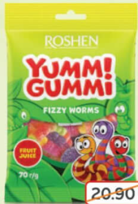 Roshen Yummi Gummi Bomboane de jeleu 70g