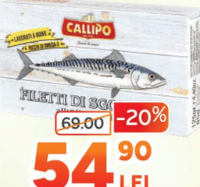 Callipo Fileu de macrou în ulei de măsline, 125g