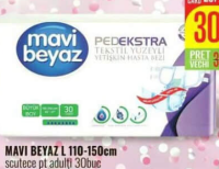 Mavi Beyaz L 110-150cm Scutece pentru adulți 30buc