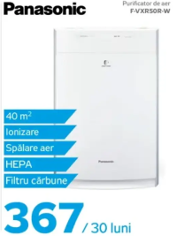 Panasonic Purificator de aer F-VXR50R-W 40 m2