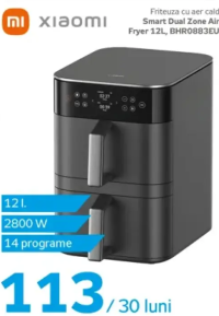 Xiaomi Friteuză cu aer cald Smart Dual Zone Air Fryer 12L BHR0883EU