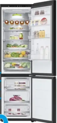 LG Frigider No Frost GBB72BM9DQ 387 l 2.03 m