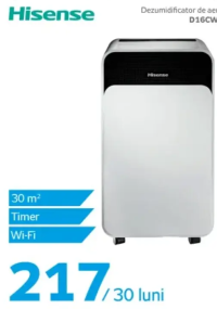 Hisense Dezumidificator de aer D16CW 30 m2