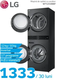 LG Mașină de spălat cu uscător WT1210BBF 12kg/10kg