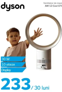 Dyson Ventilator de masă AM 12 Cool CF1 30 W 10 viteze