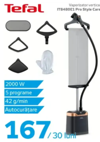 Tefal Vaporizator vertical IT8480E1 Pro Style Care 2000 W 5 programe 42 g/min