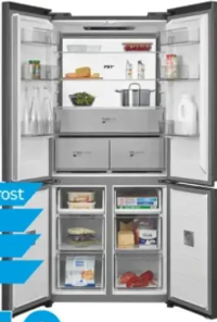 Midea Frigider SideBySide No Frost MDRM706BIE70 515 l 1.91 m